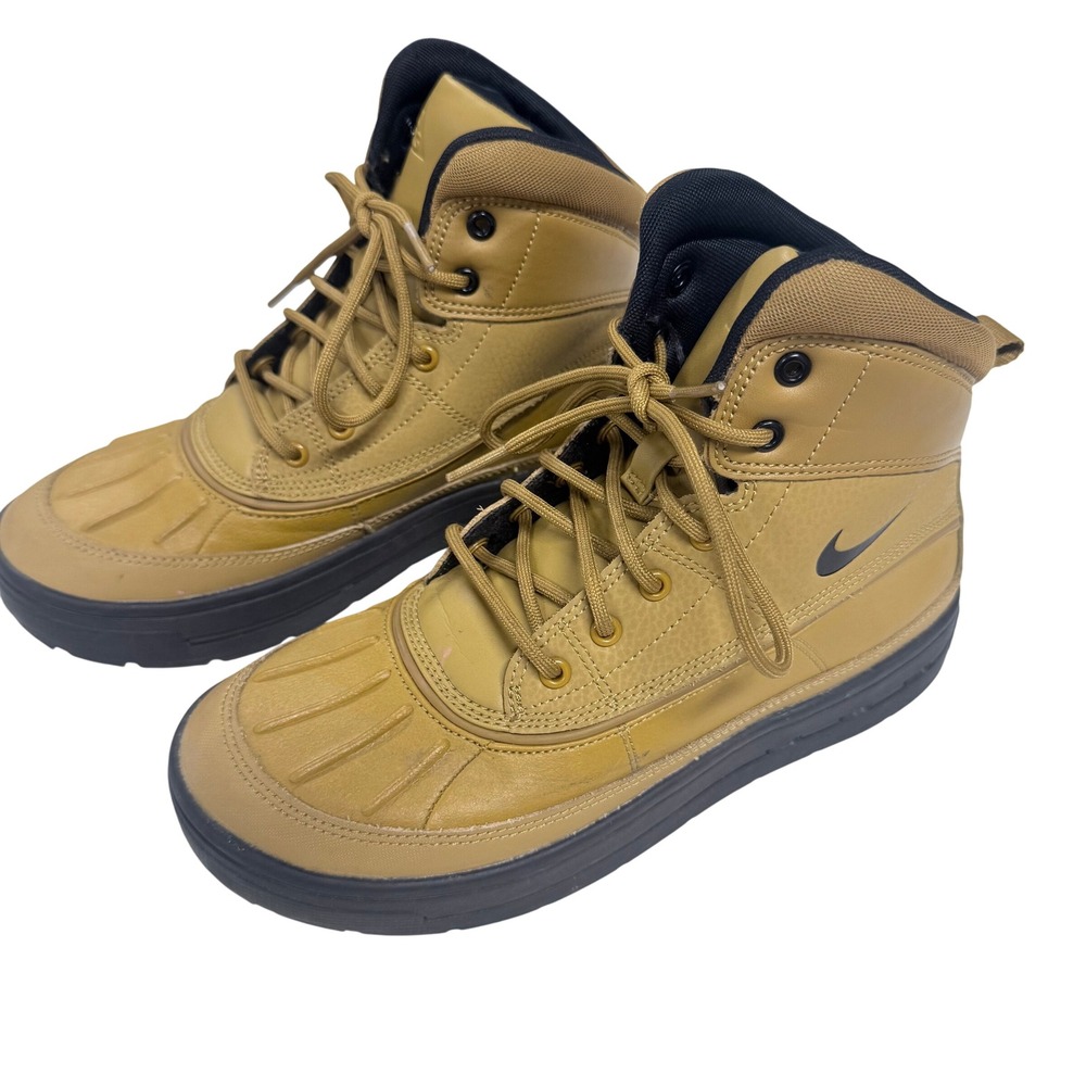 Nike ACG Woodside 2 High Kids Wheat Black Winter Duck Boots 524872-703 Size 5.5Y